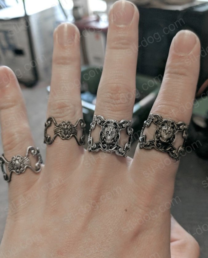 骷髅戒指(Skull Ring) 3D打印图纸